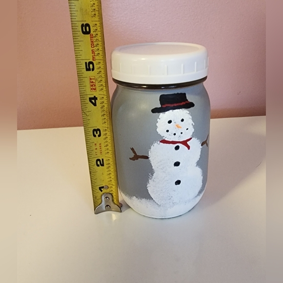 Snowman Storage Jar - Picture 3 of 5